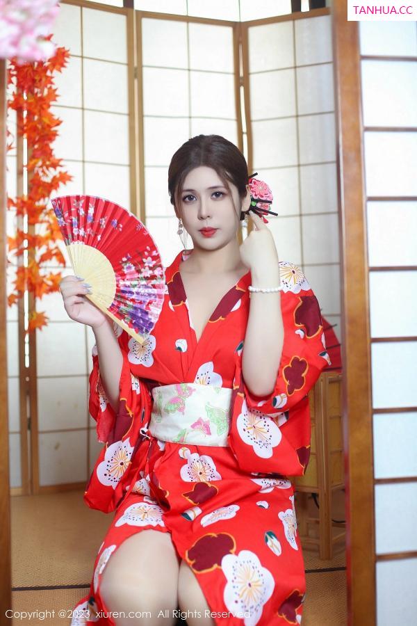 月野兔美妞 贵贵Isabelle [XiuRen]高清写真图 2023.11.29 No.7736 月野兔美妞 和服美腿第10张图片